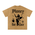 Snow Washed Oversized Cotton T-Shirt