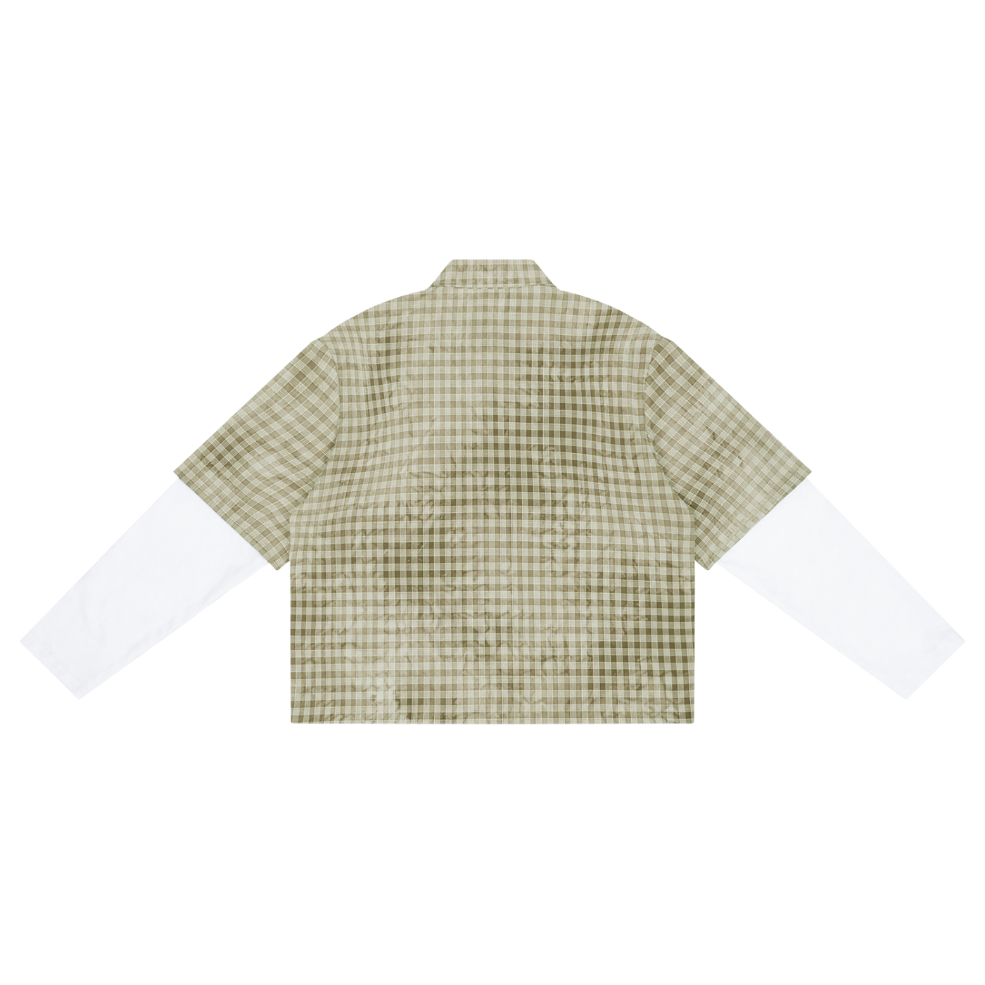 Unisex Vintage Wash Plaid Short Sleeve Shirt