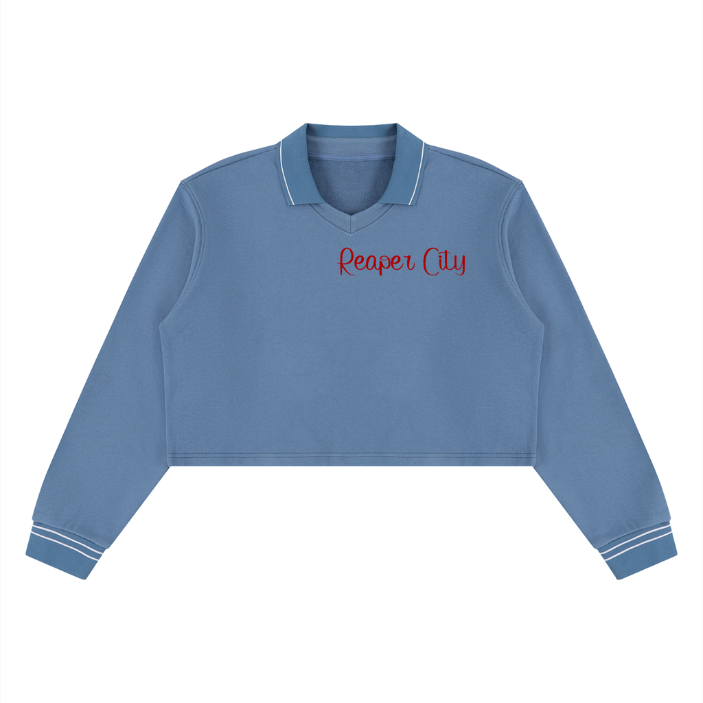 Women’s Crop Collared Sweatshirt