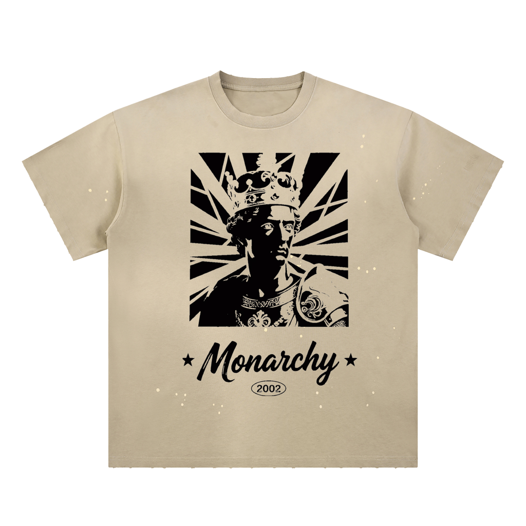 Hand-Frayed Sunfade Paint Splatter T-Shirt