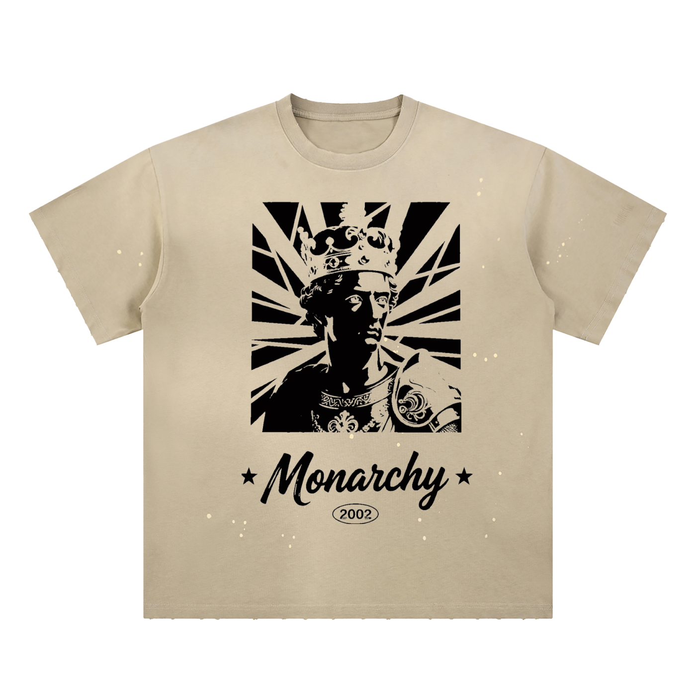 Hand-Frayed Sunfade Paint Splatter T-Shirt