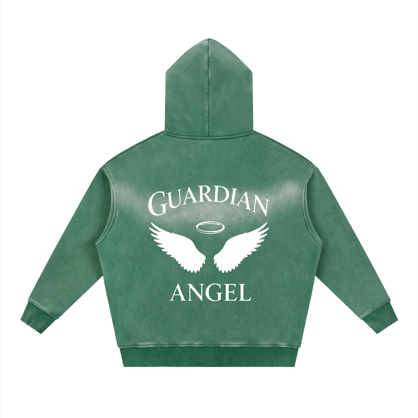Sunfade Two-way Zipper Boxy Fleece Hoodie